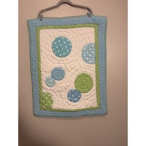 Pottery Barn Teen Dottie Standard Pillow Shams Set Of 2 Polkadot‎ Green Blue Mod